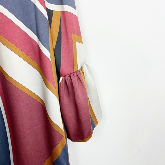 El Corte Ingles Ruffle Sleeve Flowing Dress Printe - Picture 4 of 16